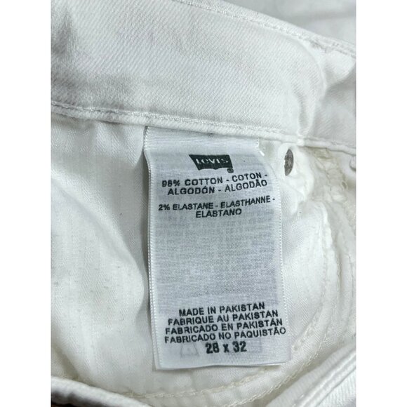 Levi’s Jeans Demi Curve Flare White Jeans Flare Demi Curve Levis Womens 28x32 - Picture 8 of 10